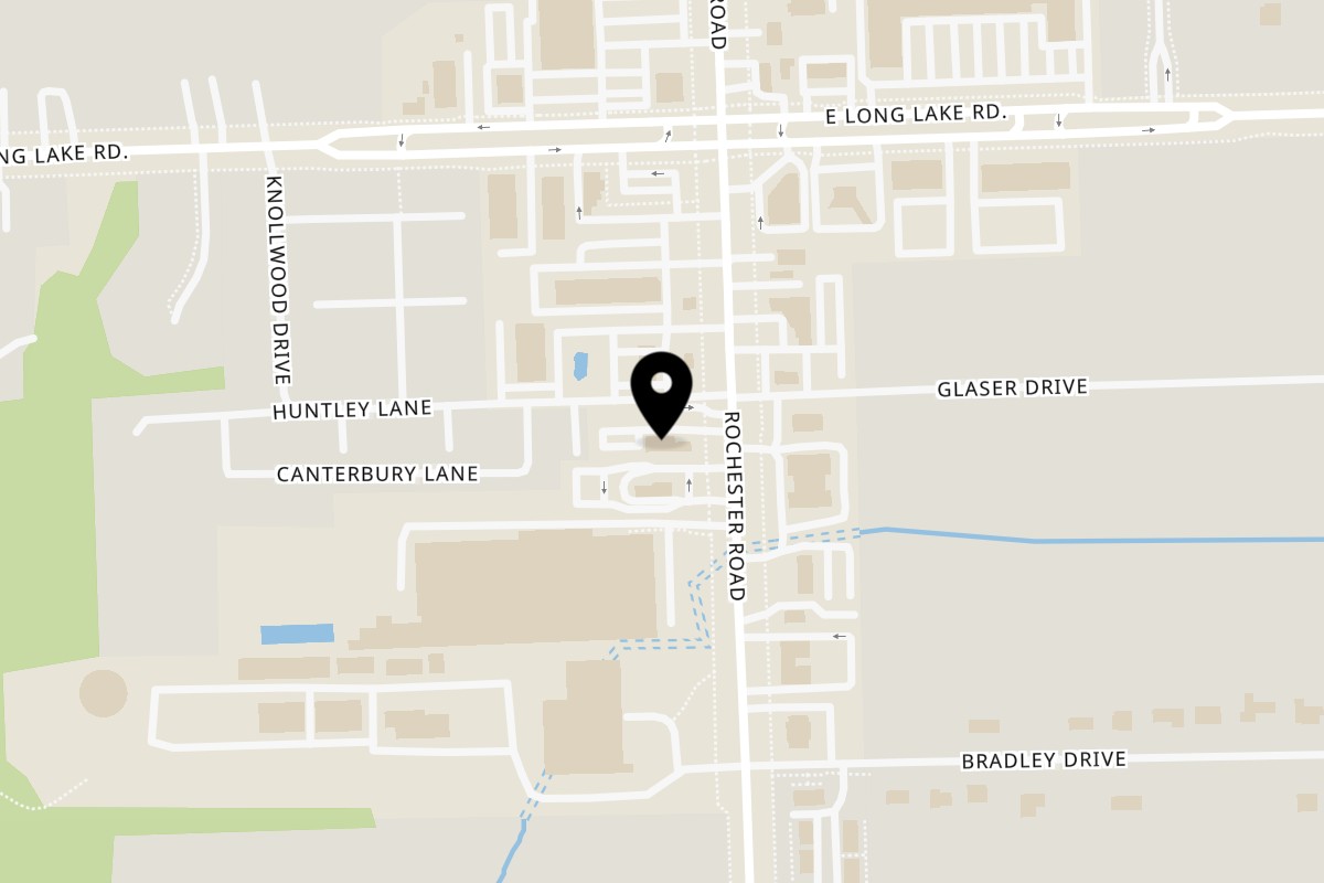 Map showing the location of Firebird Tavern Firebird Tavern - Troy on 4845 Rochester Rd in Troy